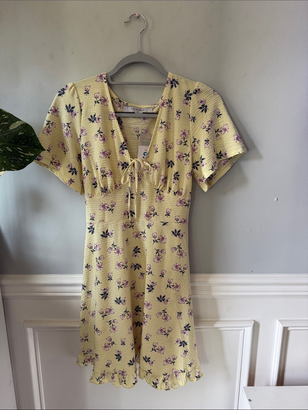 Primark Yellow Floral Mini Dress